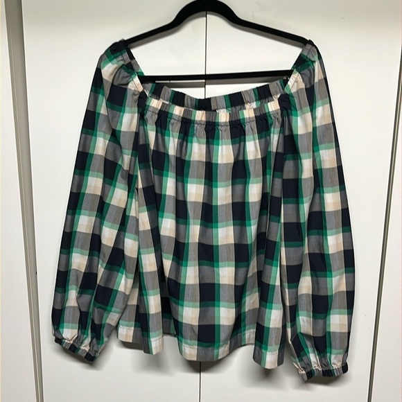 Ann Taylor Plaid Pullover Top - Picture 1 of 11